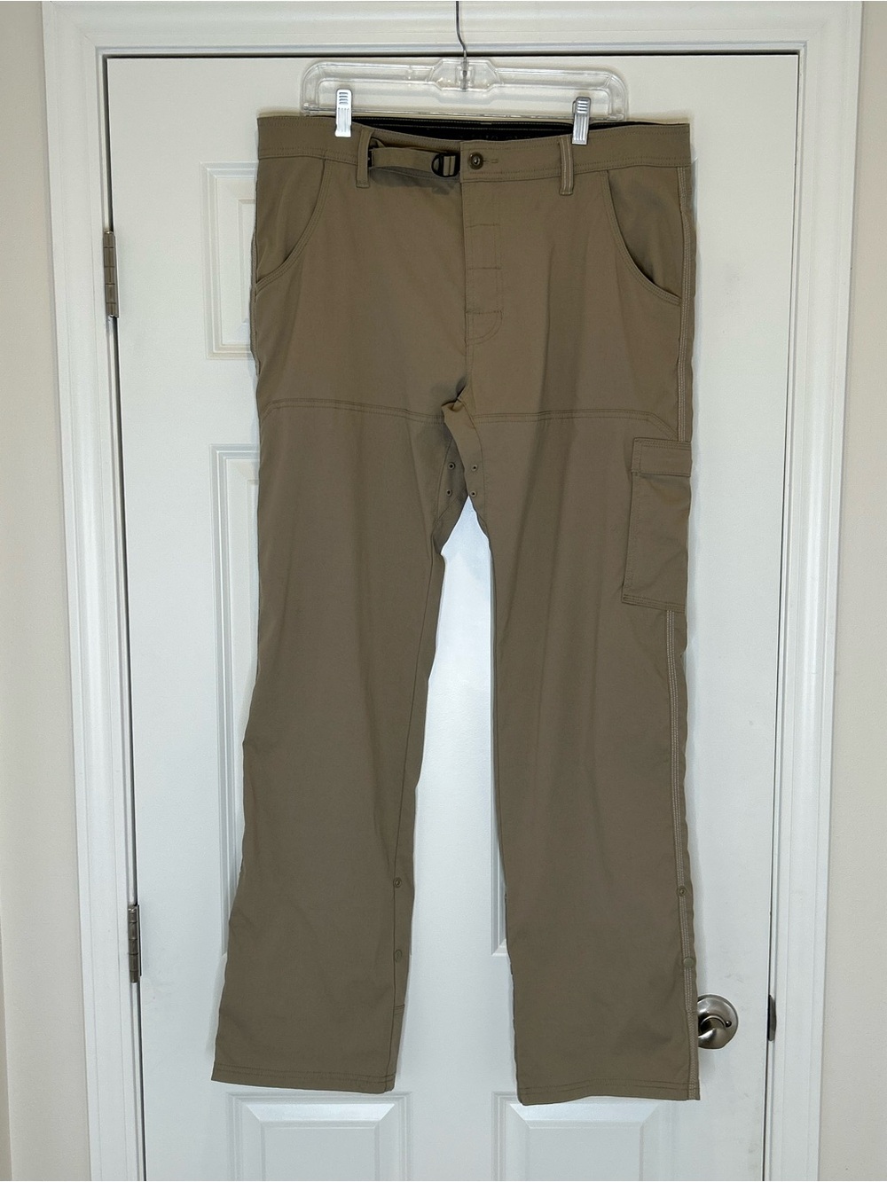 Prana Breathe Tactical Cargo Pants in Khaki - Lightweight Utility Style Size 36